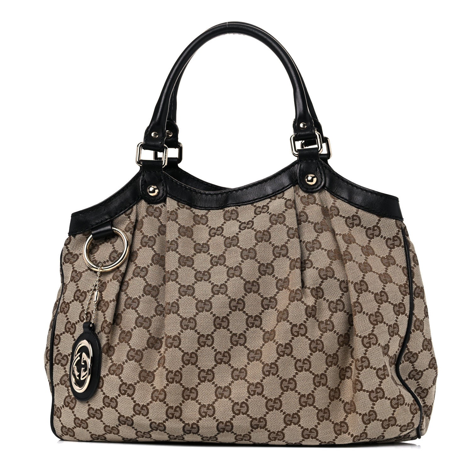 Gucci Monogram Medium Sukey Tote Beige Ebony Black 1 of 19