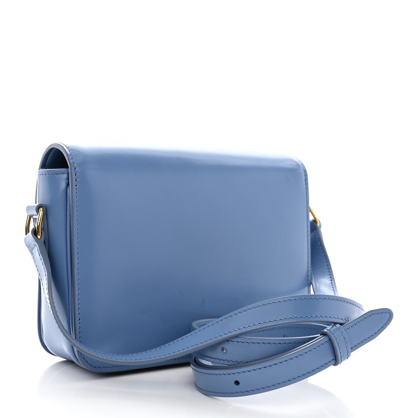 Shiny Calfskin Teen Triomphe Azure