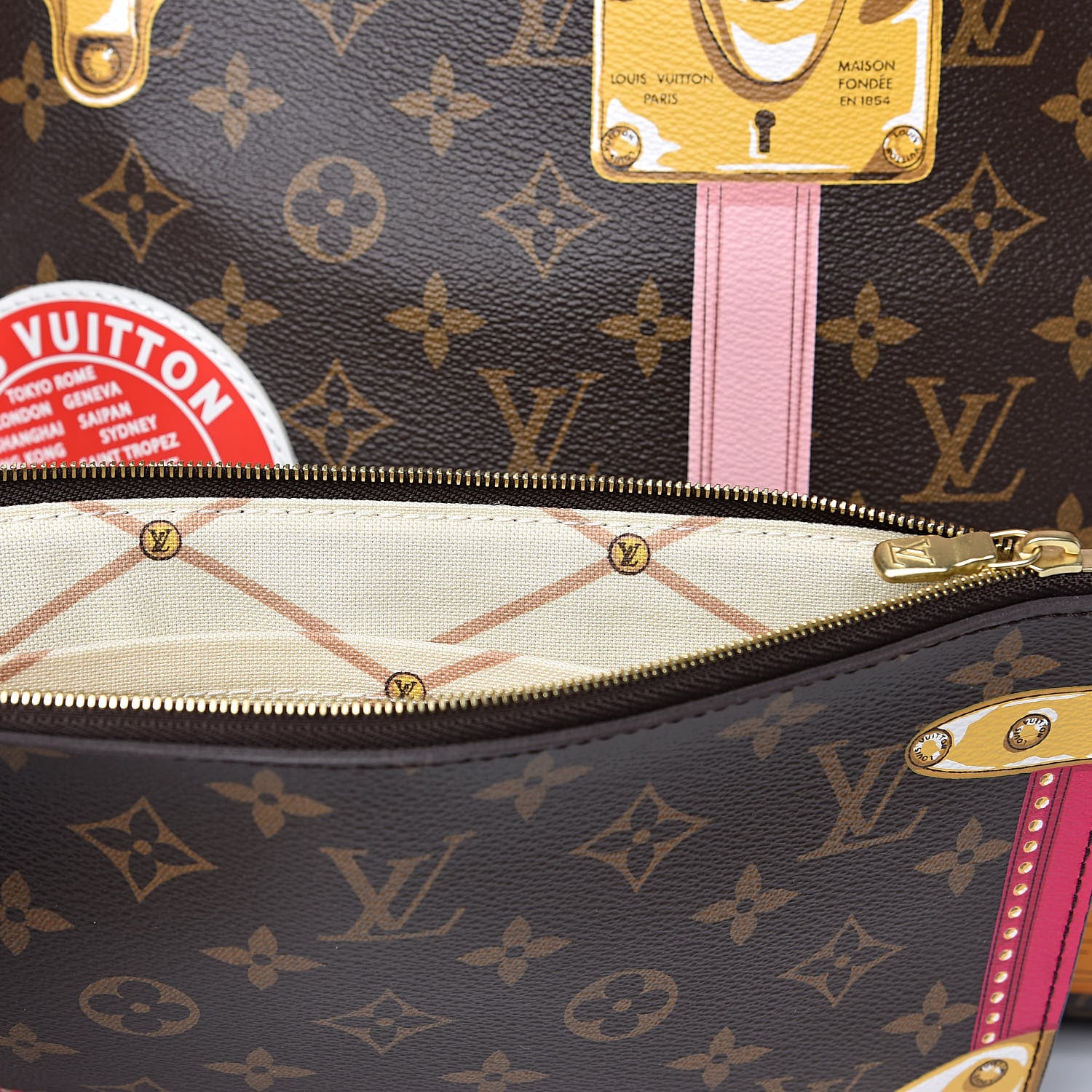 Louis Vuitton Monogram Summer Trunks Neo Neverfull MM 12 of 12