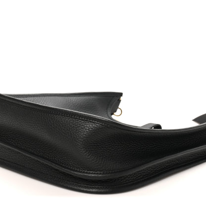 Hermes Taurillon Clemence Evelyne III PM Black 9 of 11