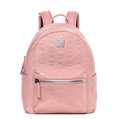 MCM Calfskin Ottomar Monogram Small Backpack Pink 1 of 9