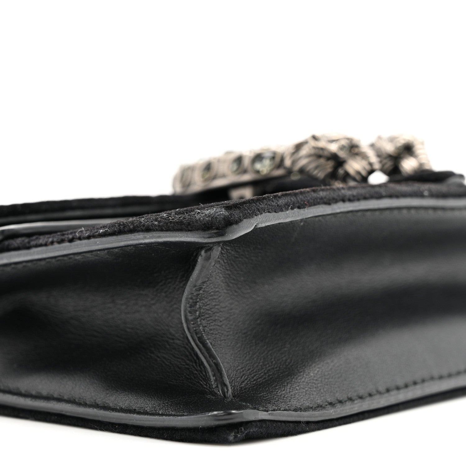 Gucci Velvet Super Mini Dionysus Shoulder Bag Black 8 of 12