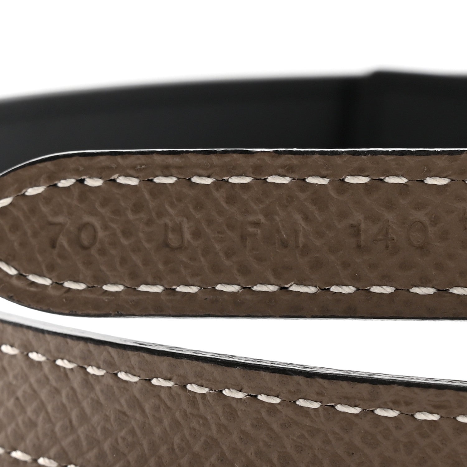 Hermes Epsom Swift 13mm Focus Belt 70 28 Black Etoupe 6 of 8