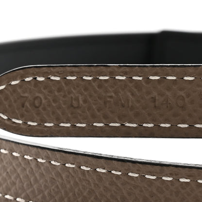 Hermes Epsom Swift 13mm Focus Belt 70 28 Black Etoupe 6 of 8