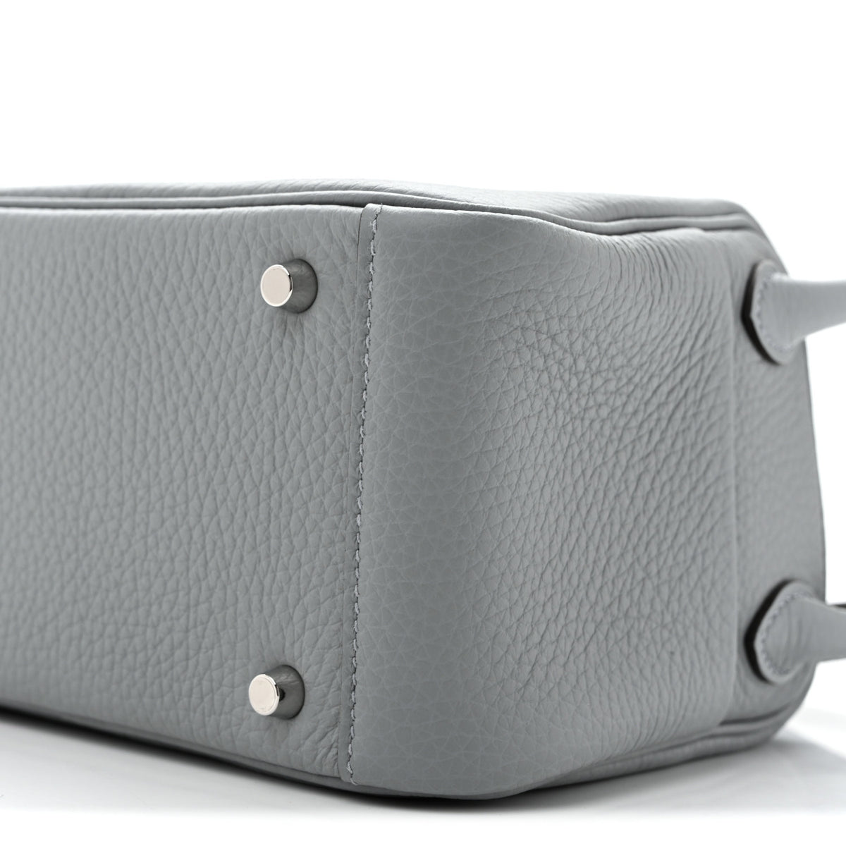 Hermes Taurillon Clemence Mini Lindy 20 Gris Pantin 10 of 11