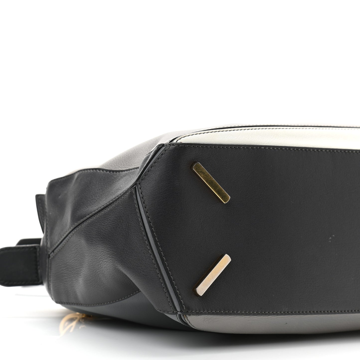 Calfskin Medium Puzzle Bag Grey Multito