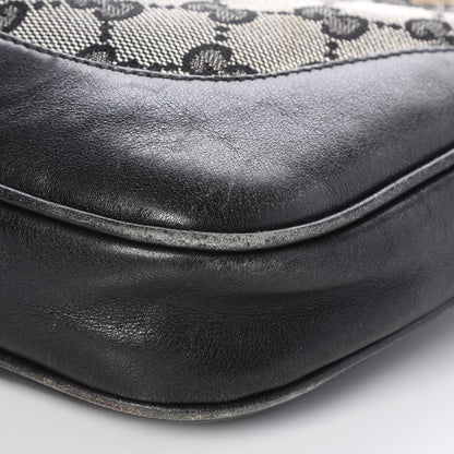 Gucci Denim Monogram Small Jackie O Hobo Black 15 of 15