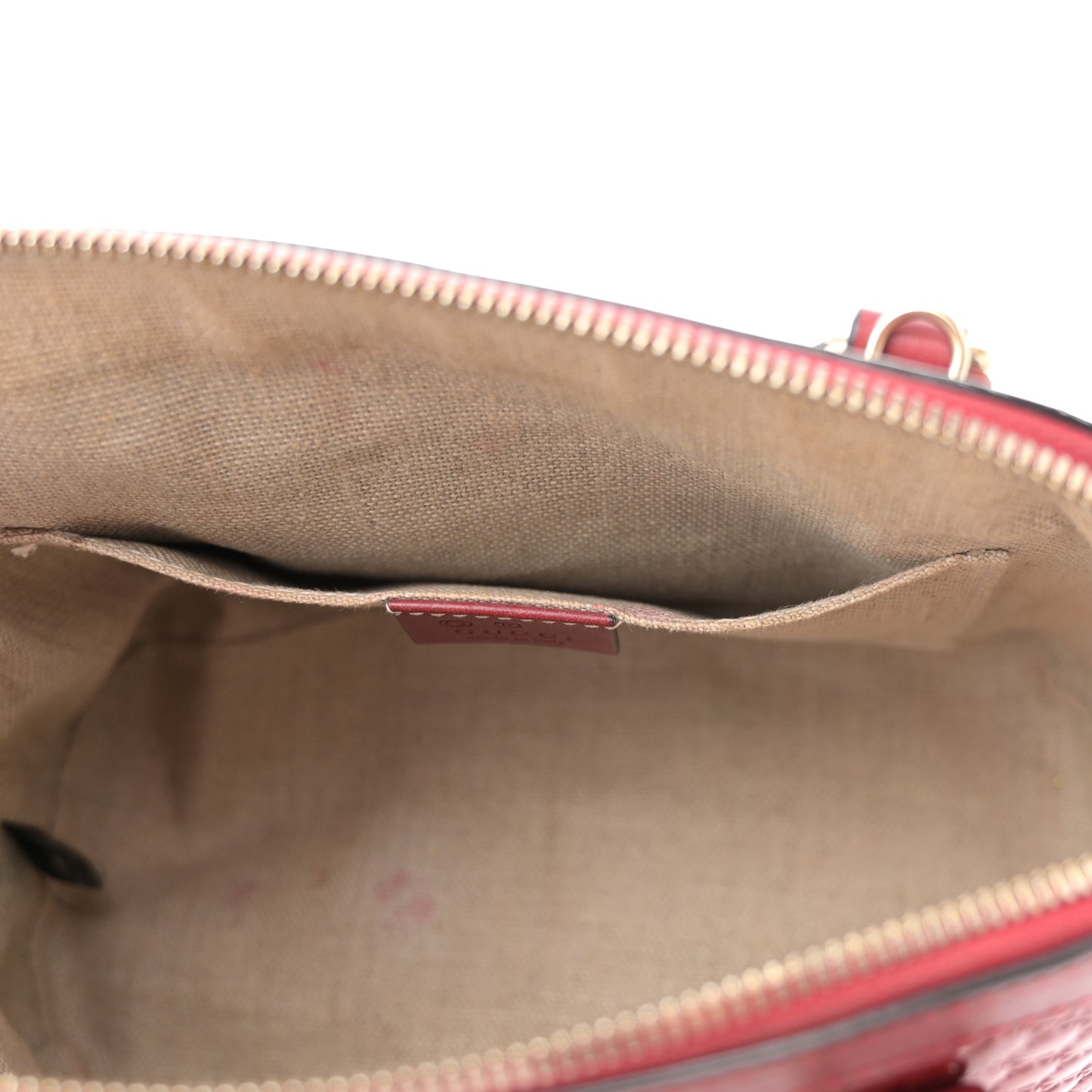 Soft Microguccissima Mini Dome Bag Rosso