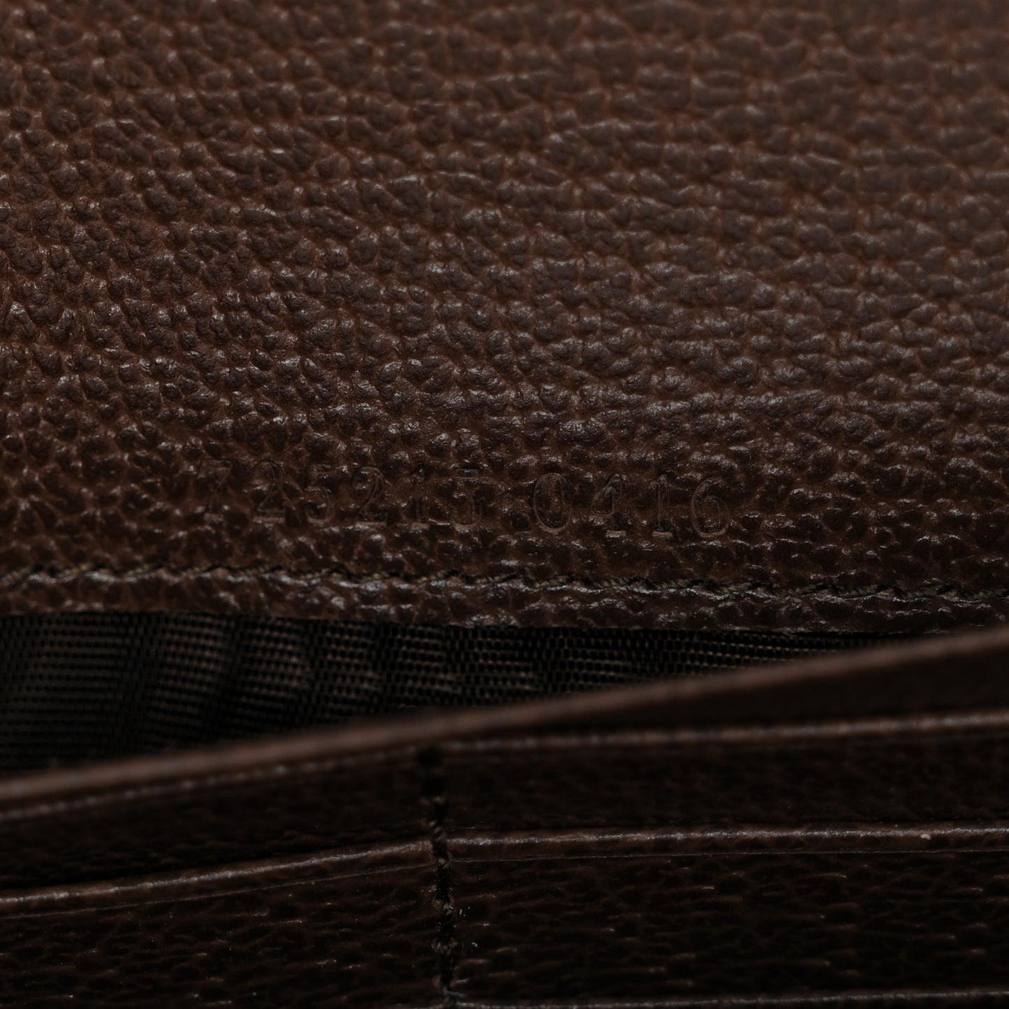 GG Supreme Monogram Textured Dollar Calfskin Blondie Continental Chain Wallet Beige Ebony New Acero