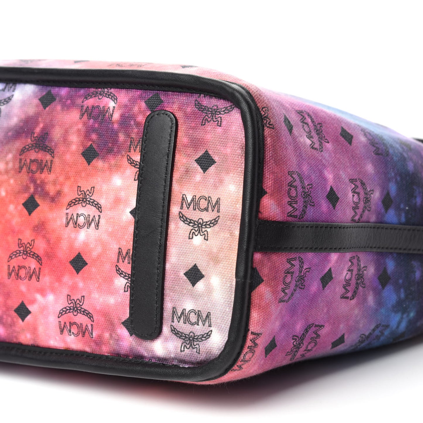 Metallic Galaxy Visetos Medium Project Reversible Shopper Tote Black Multicolor