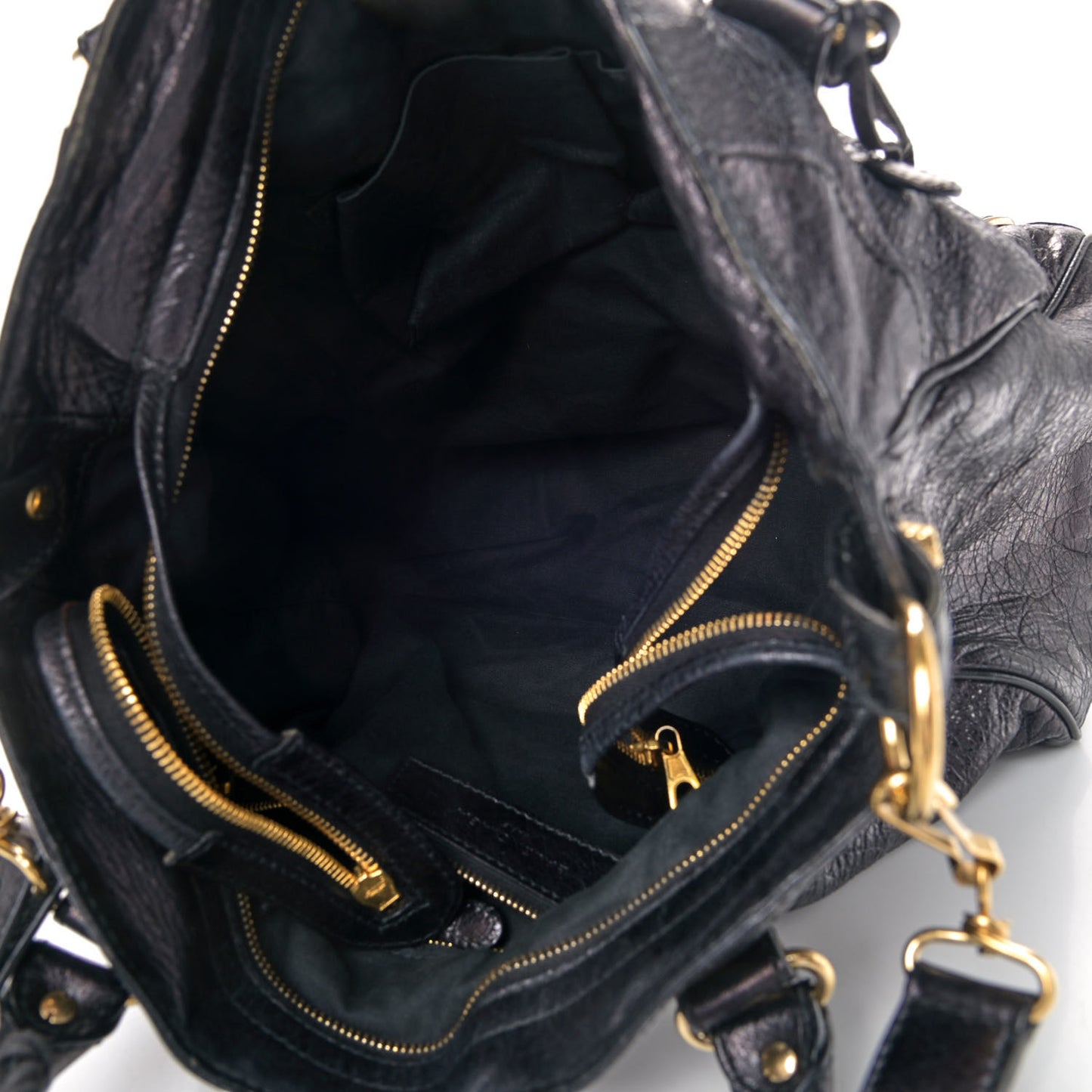 Agneau Giant 12 Gold Hardware Velo Black