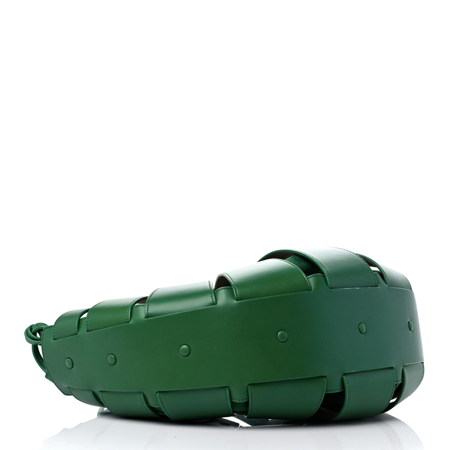 French Calfskin Shell Bag Racing Green