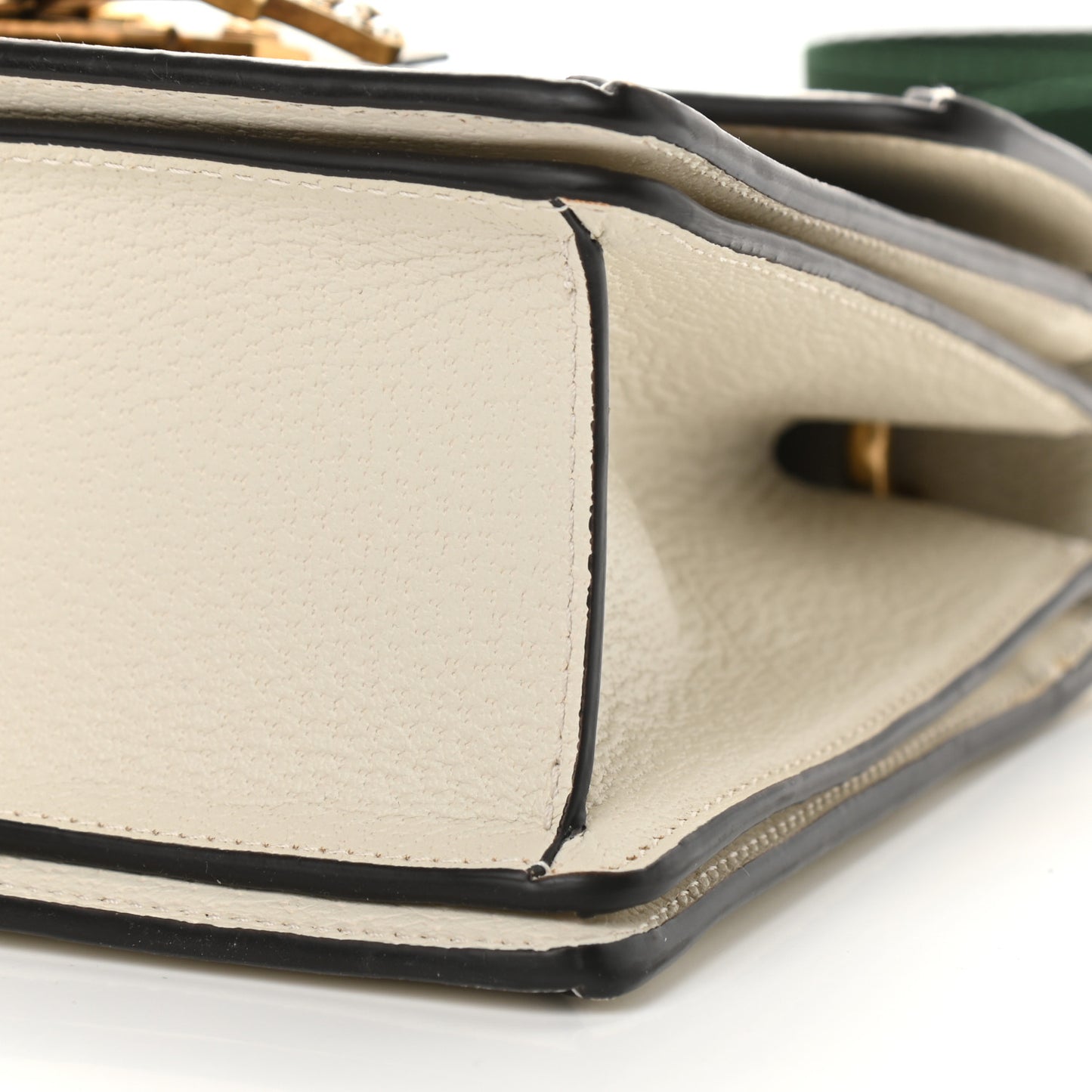 GG Supreme Monogram Small Queen Margaret Top Handle Bag White