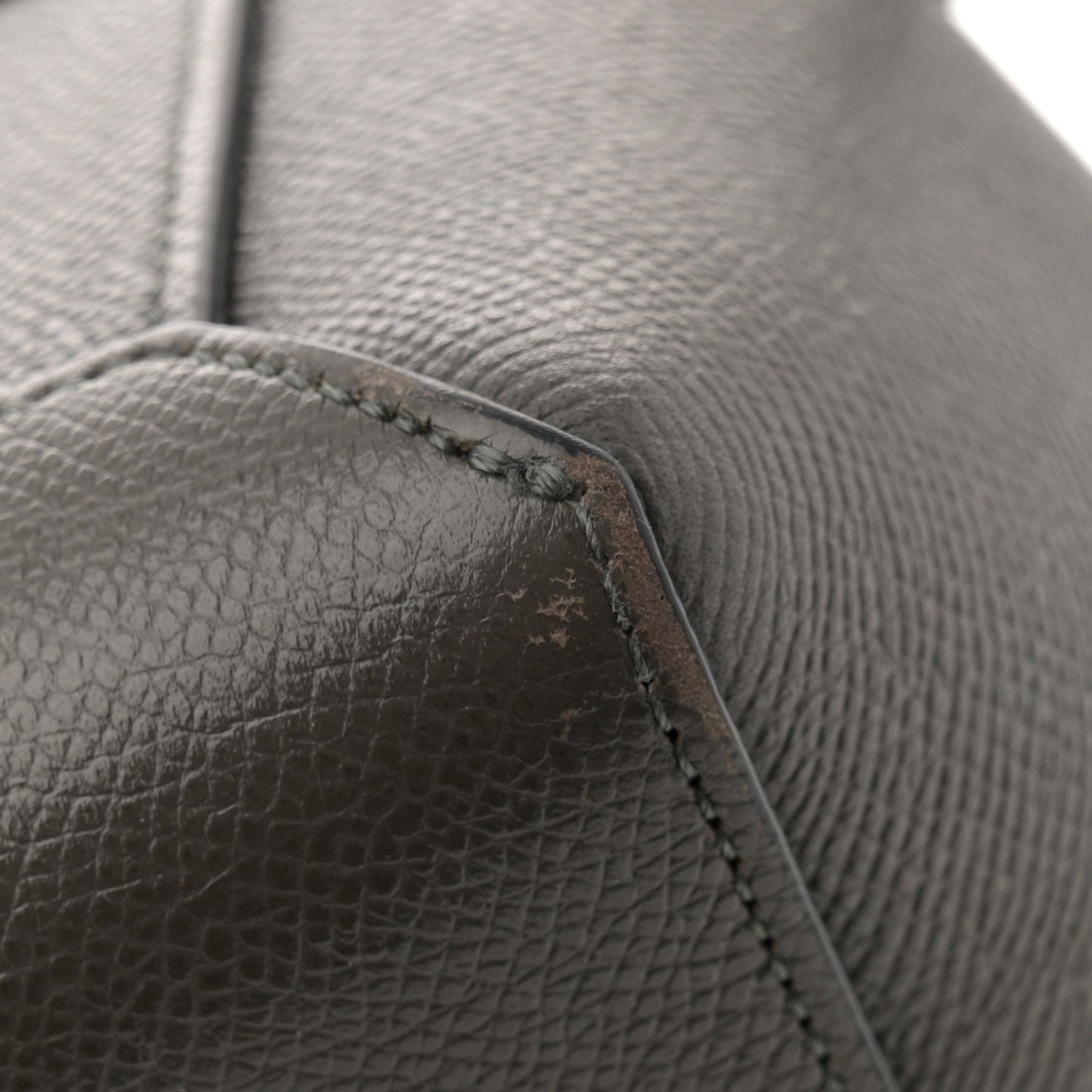 Grained Calfskin Nano Belt Bag Grey