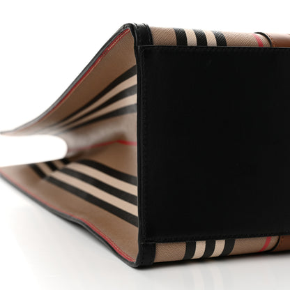 Burberry E-Canvas Stripe Book Tote Archive Beige 10 of 12