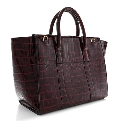 Mulberry Crocodile Embossed Calfskin Bayswater Oxblood 3 of 13