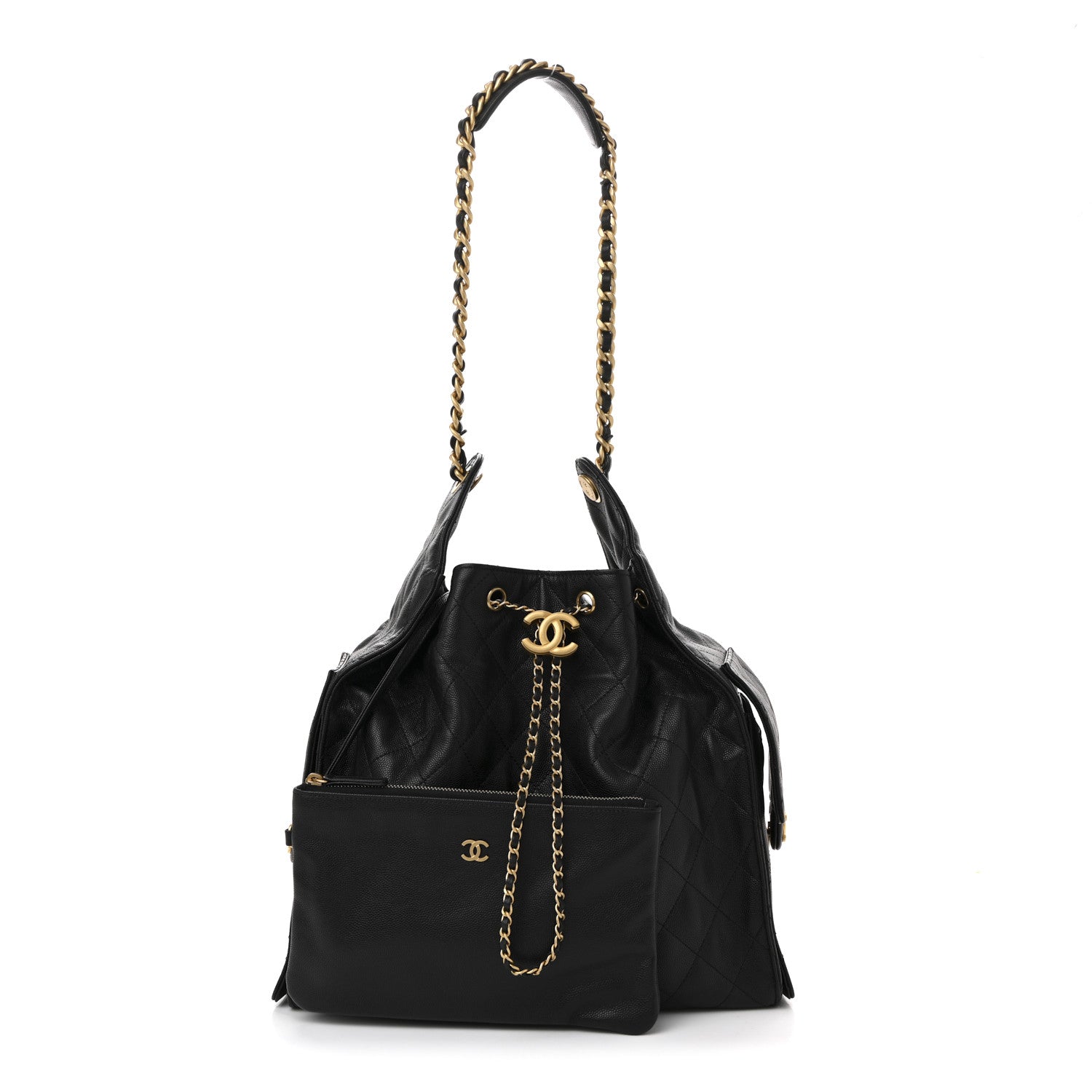 Chanel Caviar Quilted Medium Chanel 25 Handbag Black 3 of 12