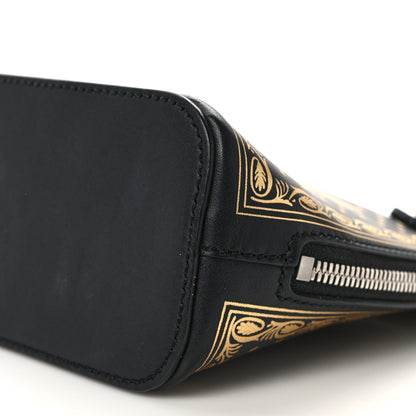 Gucci X SEGA Calfskin GUCCY Stars Mini Dome Shoulder Bag Black Gold 10 of 12