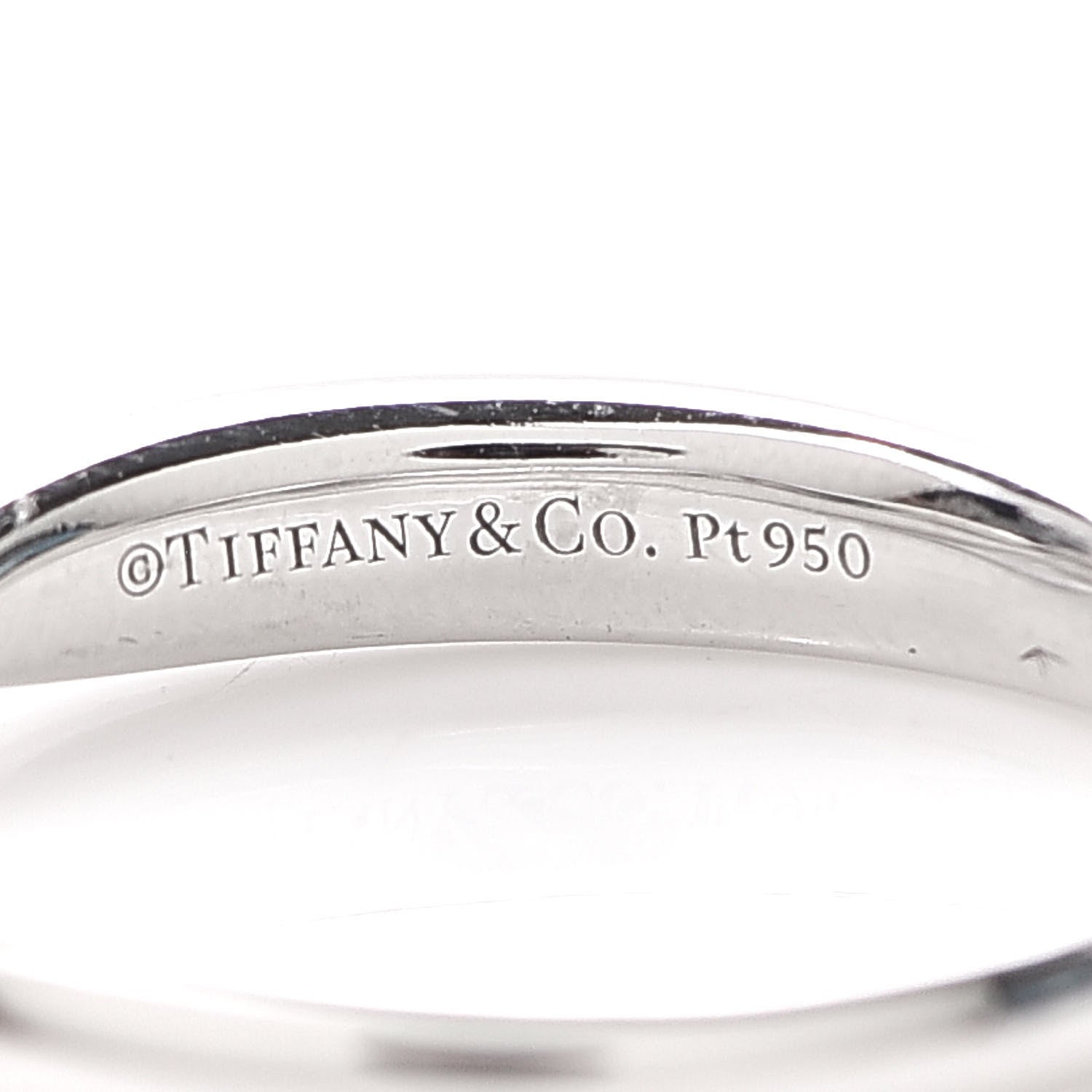 Tiffany Platinum 3mm Harmony Band Ring 50 5.5 4 of 5