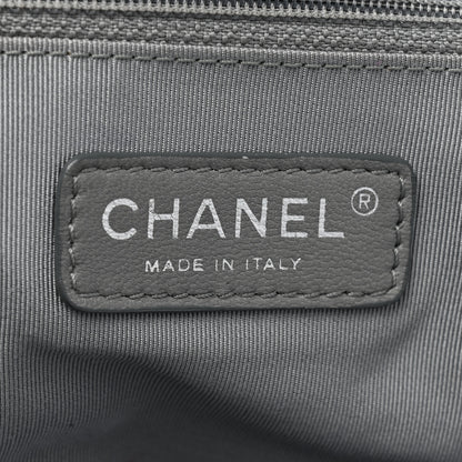Chanel Nylon Patent Quilted CC Accordion Flap Bag Blue 6 of 18