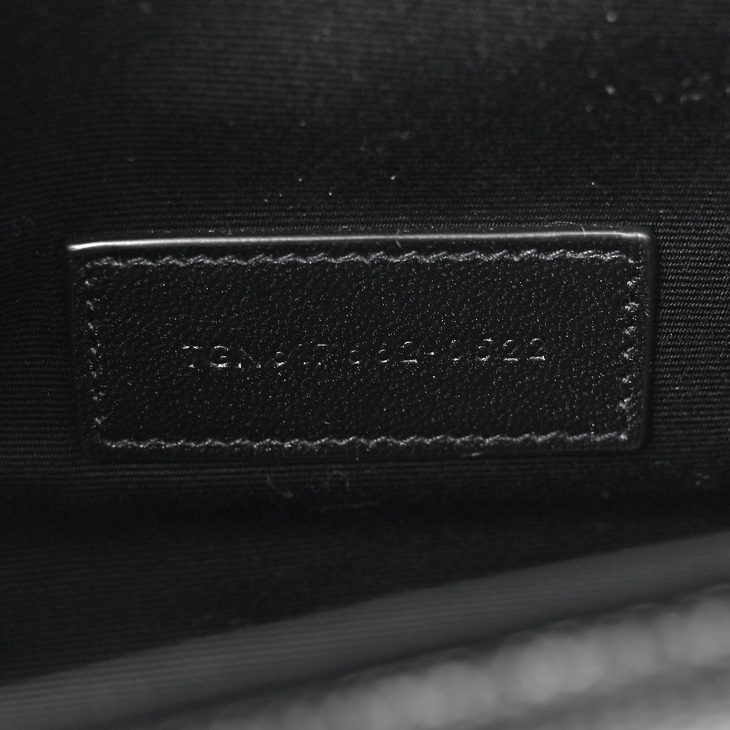 Saint Laurent Grain De Poudre Matelasse Chevron Monogram Envelope Clutch Black 7 of 9