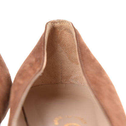 Chanel Suede CC Cap Toe Pumps 35.5 Brown 13 of 13