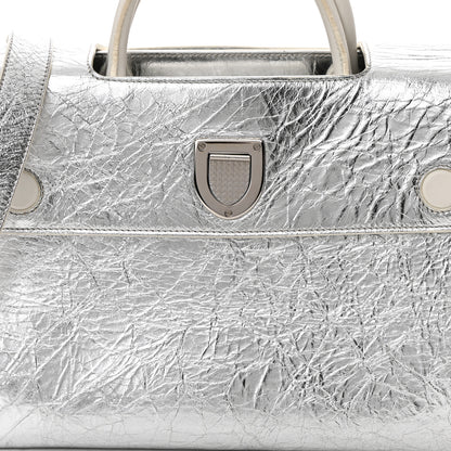 Christian Dior Metallic Calfskin Medium Diorever Flap Silver 9 of 22