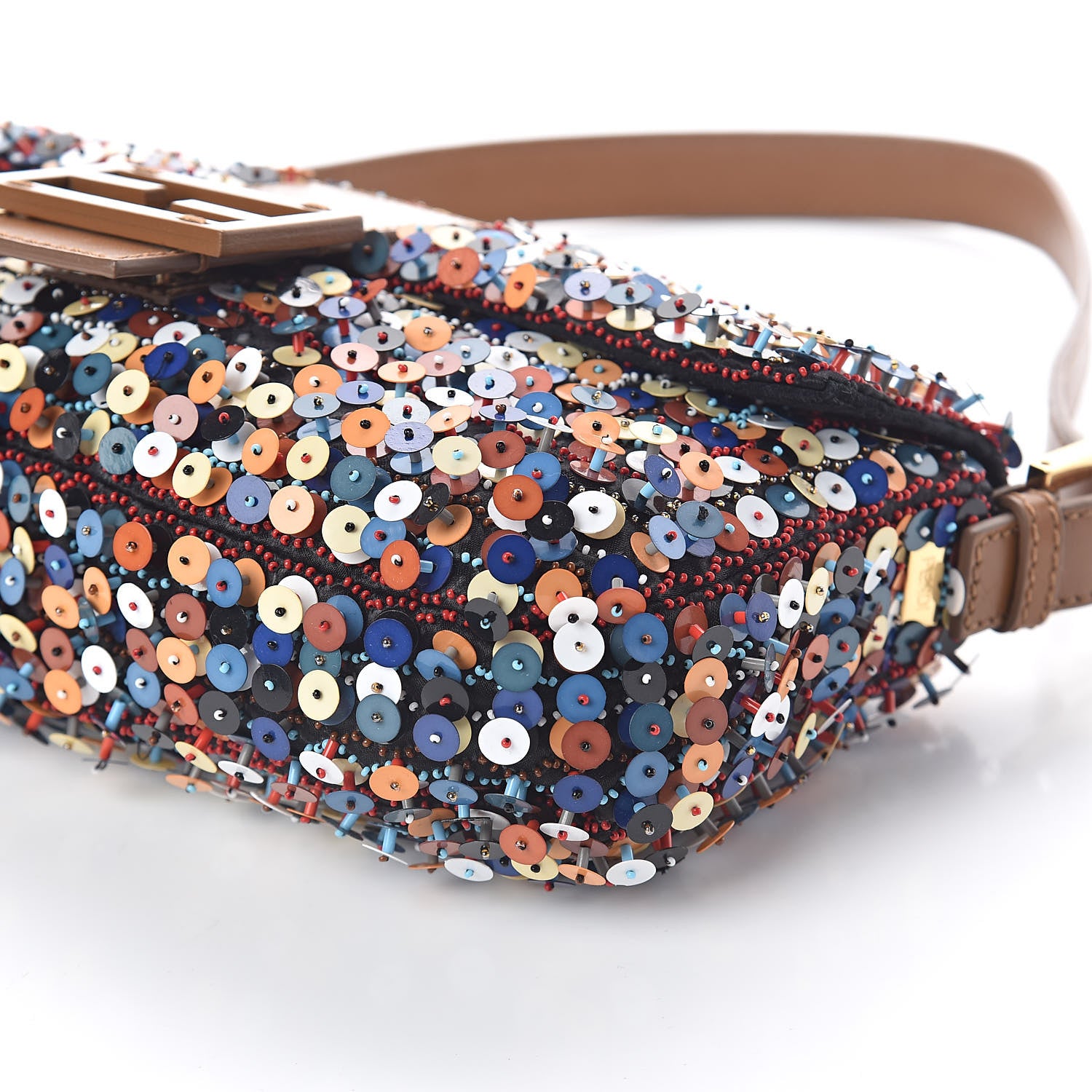 Fendi Sequin Embroidered Baguette Multicolor 9 of 12