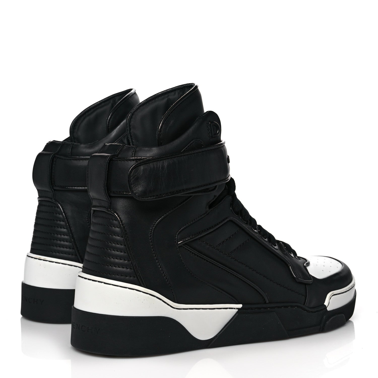 Givenchy Calfskin Mens Tyson High Top Sneakers 42 Black 4 of 10