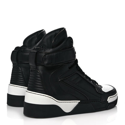 Givenchy Calfskin Mens Tyson High Top Sneakers 42 Black 4 of 10
