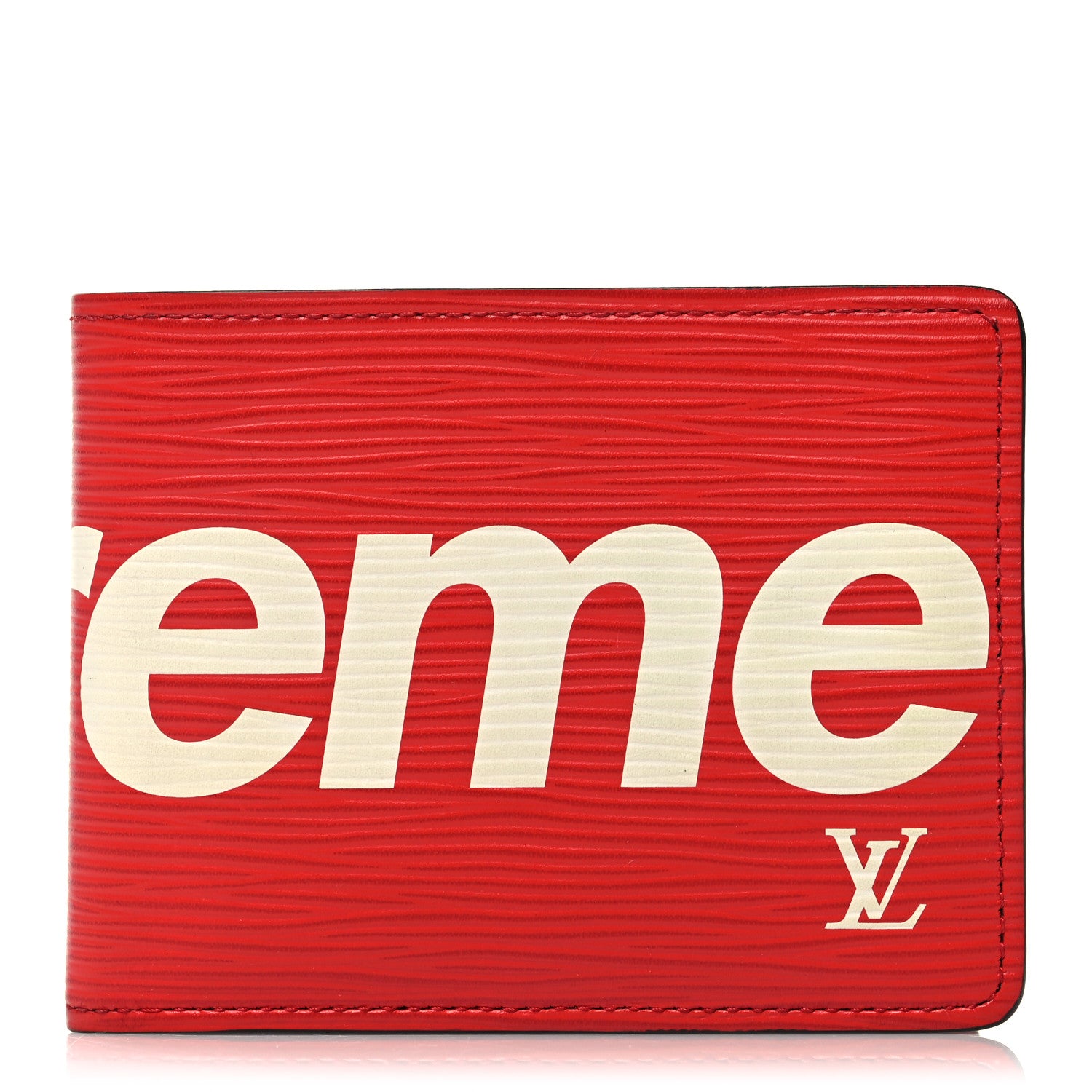 Louis Vuitton X Supreme Epi Slender Wallet Red 1 of 7