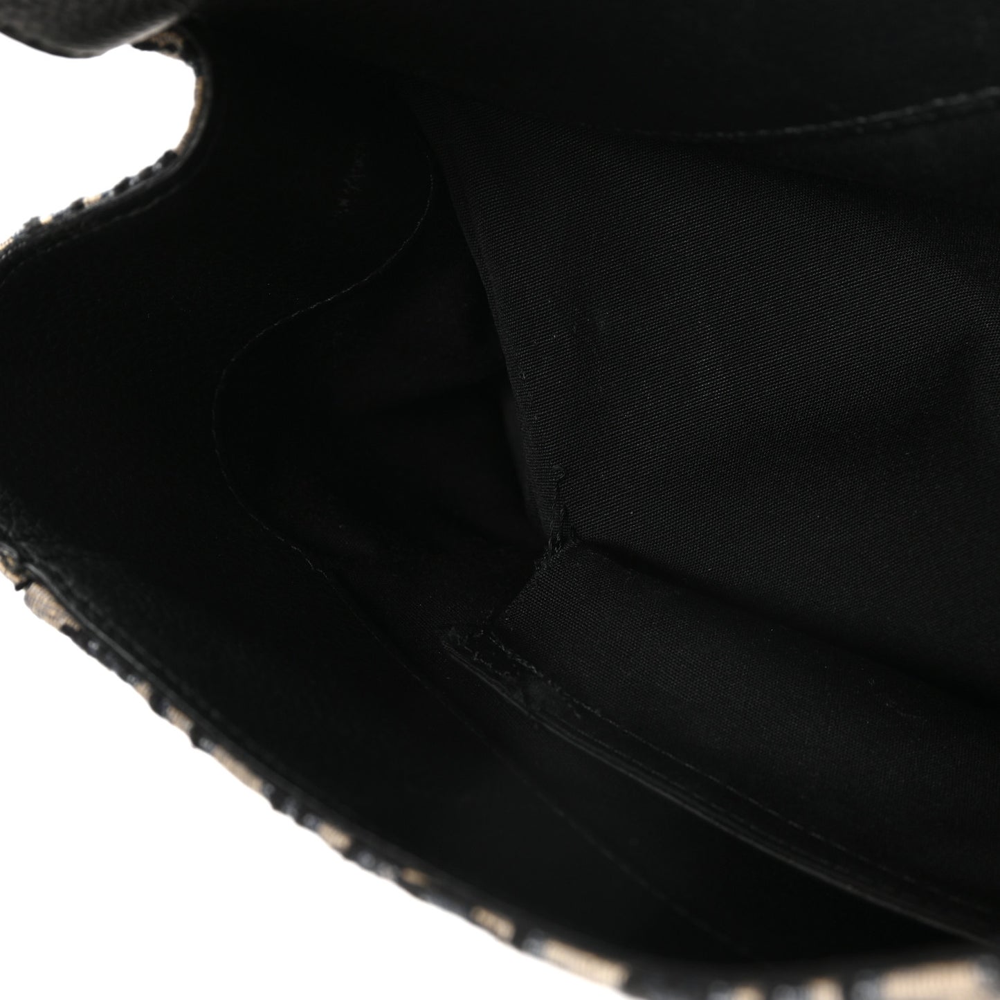 Oblique Grained Calfskin Maxi Gallop Backpack Blue Black