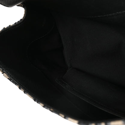 Christian Dior Oblique Grained Calfskin Maxi Gallop Backpack Blue Black 10 of 10