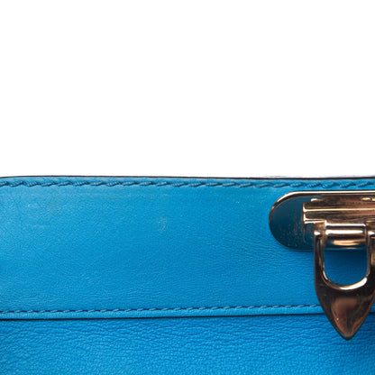 Valentino Garavani Vitello Mini Rockstud Double Handle Tote Blue Fluo 13 of 15