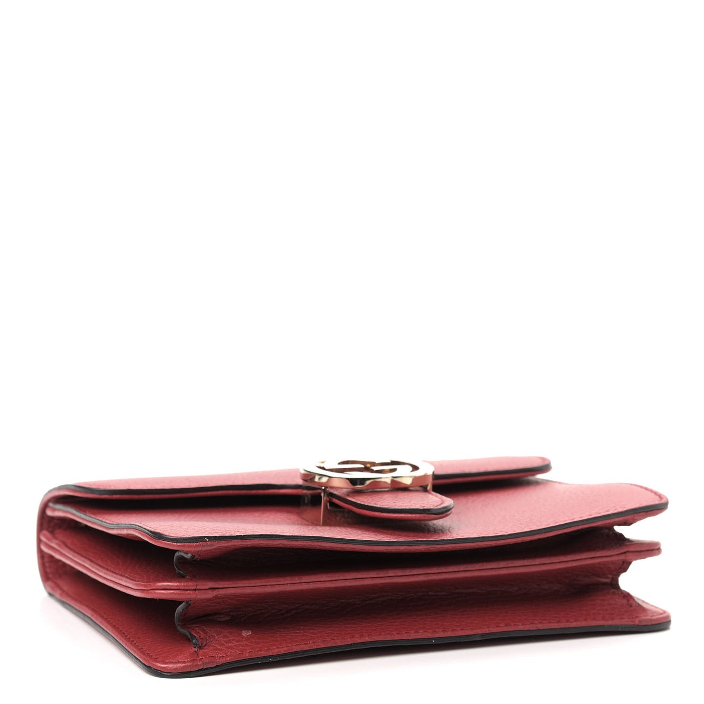 Dollar Calfskin Small Interlocking G Shoulder Bag Red