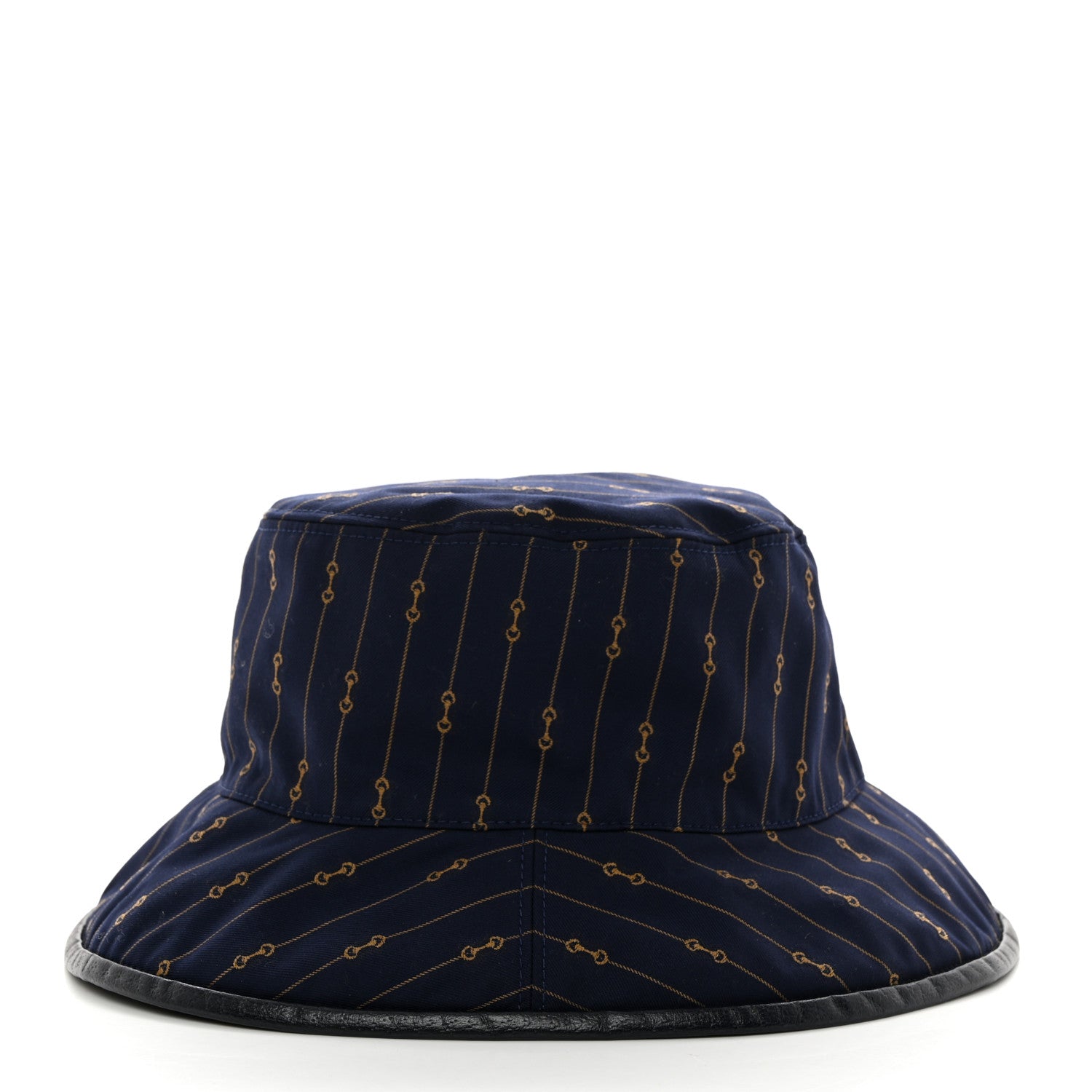 Gucci Monogram Bob Double Back Reversible Bucket Hat S Beige Midnight Blue 4 of 14