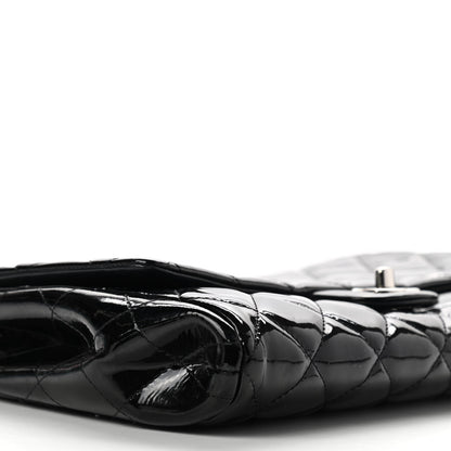 Chanel Patent Quilted Clutch with Chain Flap Black 8 of 9