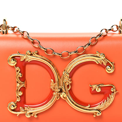 Dolce & Gabbana Nappa DG Girls Shoulder Bag Orange 7 of 9