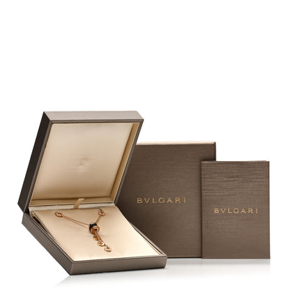 Bulgari 18K Rose Gold Diamond Black Ceramic B.Zero1 Necklace 6 of 6