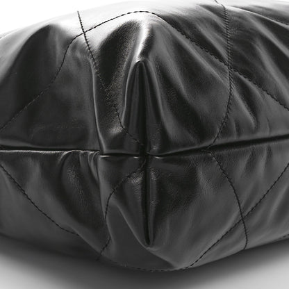 Chanel Shiny Calfskin Quilted Chanel 22 Black 10 of 11