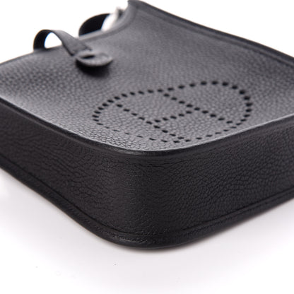Hermes Taurillon Clemence Evelyne TPM Black 9 of 10