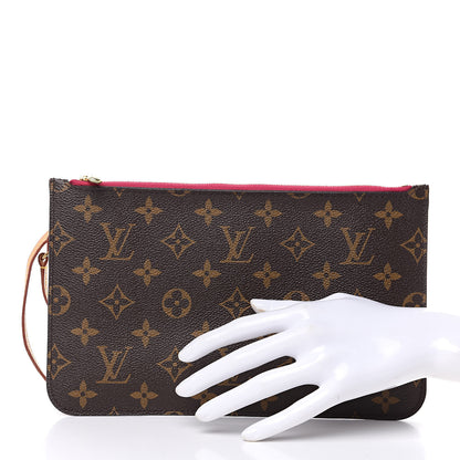 Louis Vuitton Monogram Neverfull MM GM Pochette Pivoine 2 of 10