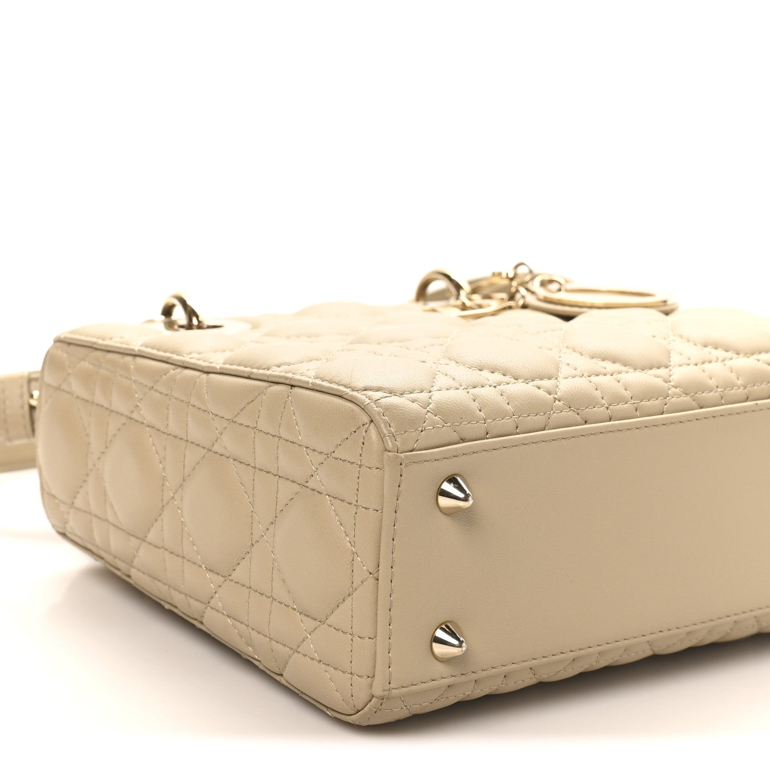 Christian Dior Lambskin Cannage Small My ABCDior Lady Dior Corda 9 of 11