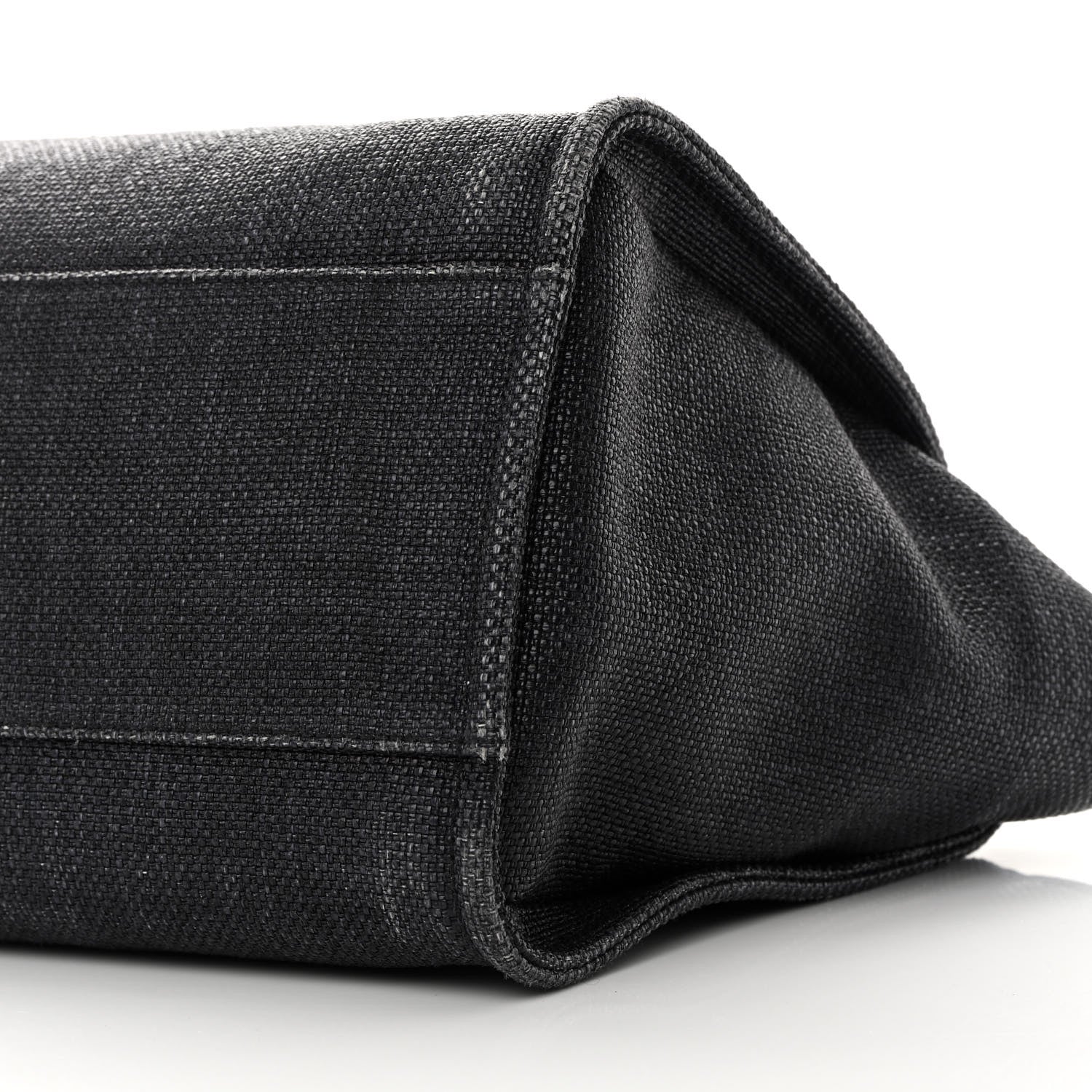 Chanel Woven Straw Raffia Large Deauville Tote Black 10 of 13