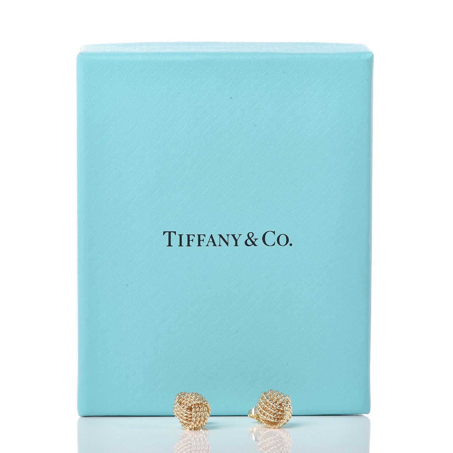18K Yellow Gold Twist Knot Earrings