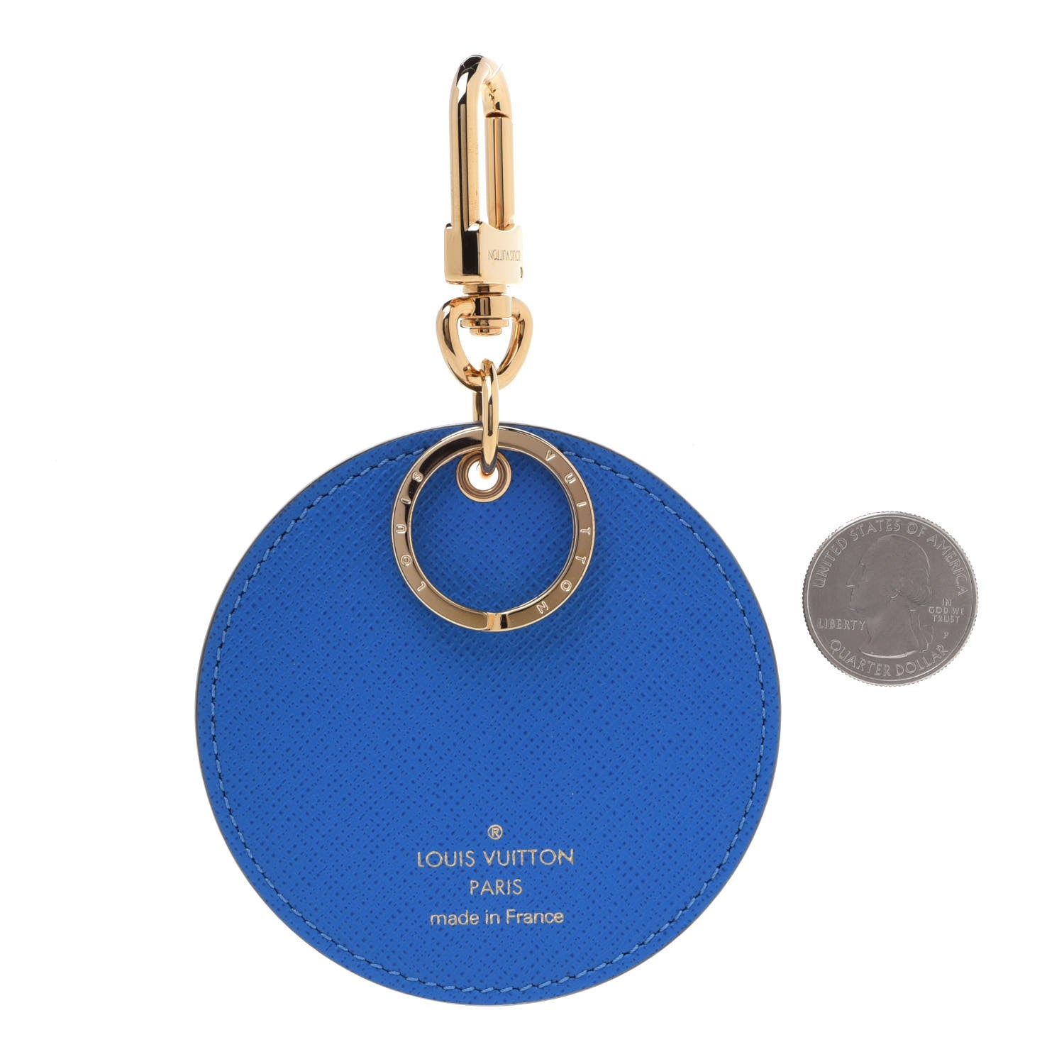 Louis Vuitton Monogram 2019 Christmas Animation Venice Bag Charm Key Ring Blue 2 of 6
