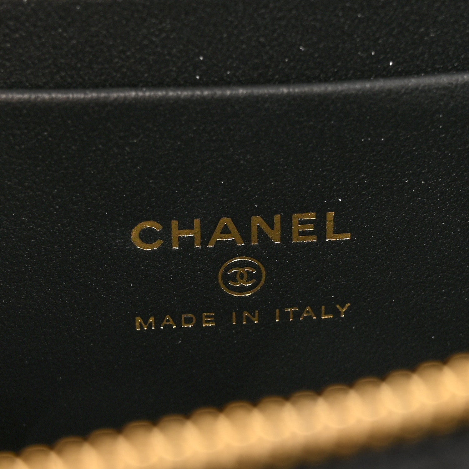 Chanel Caviar Quilted Polly Pocket East West Top Vanity With Chain Black 6 of 13