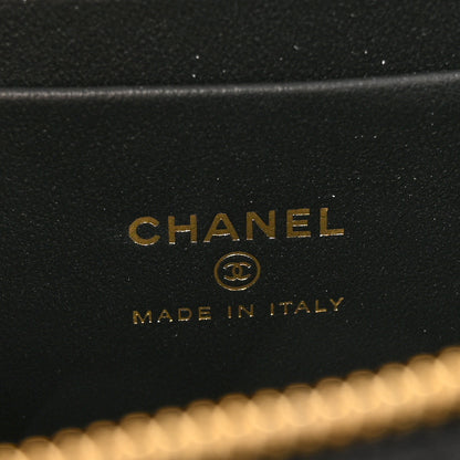 Chanel Caviar Quilted Polly Pocket East West Top Vanity With Chain Black 6 of 13