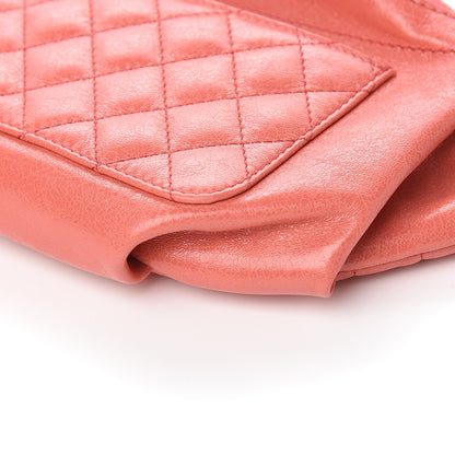 Chanel Crumpled Glazed Lambskin Quilted Waist Bag Fanny Pack Pink 8 of 9