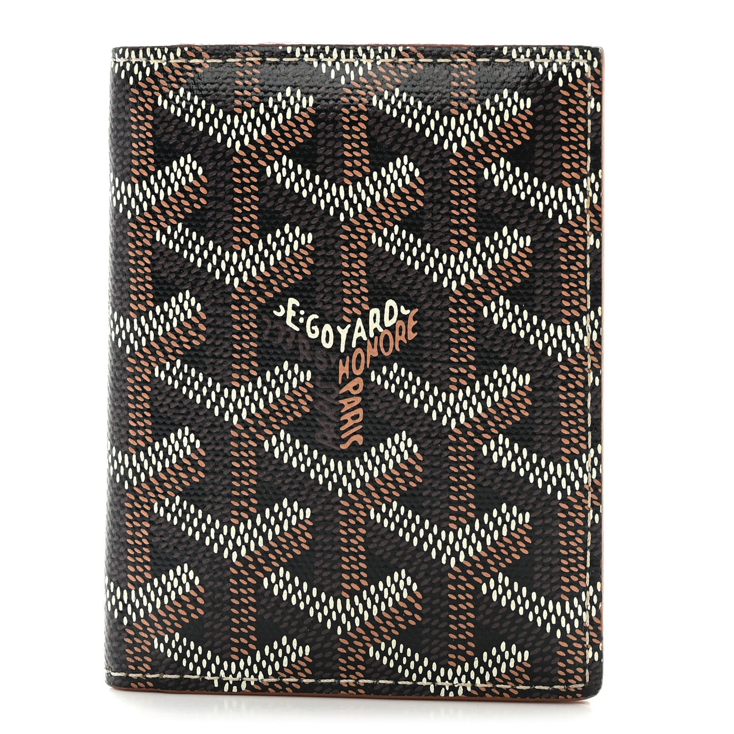 Goyardine Saint Marc Card Holder Black Gold